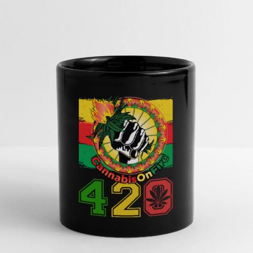 Antic 420 OnFire Herb Weed Marijuana Design - Full Color Mug