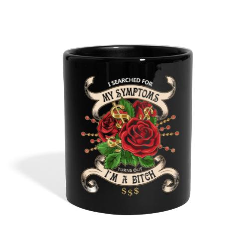 girl woman dollar roses - Full Color Mug