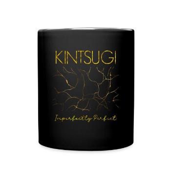 Kintsugi Imperfectly Perfect Japanese Pottery Art - Full Color Mug - black - Front