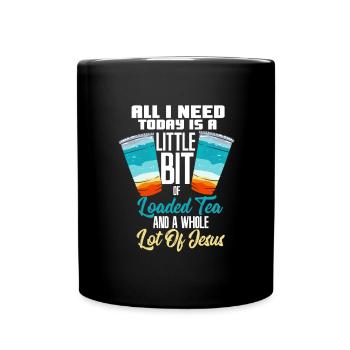 Loaded Tea Jesus Design - Full Color Mug - black - Front