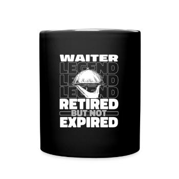 Waiter Waitress Retired - Full Color Mug - black - Front