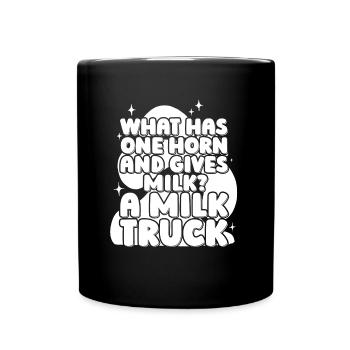 Milk Hilarious Milk Truck - Full Color Mug - black - Front