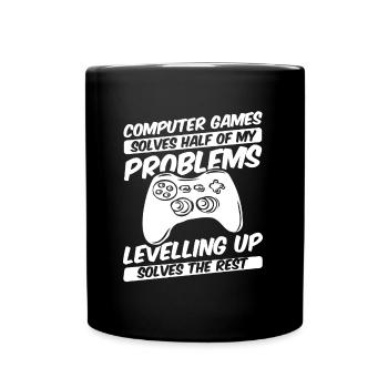 Video Games Controller - Full Color Mug - black - Front