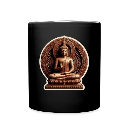 Buddha Statue in meditation and Hand Mudra - Full Color Mug