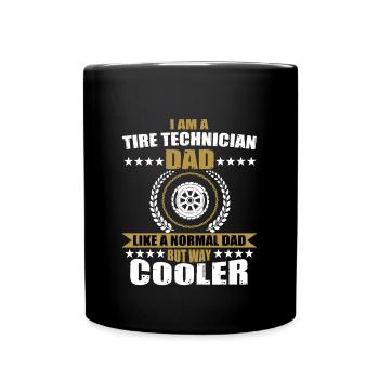 Tire Technician Dad Apparel For Men - Full Color Mug - black - Front