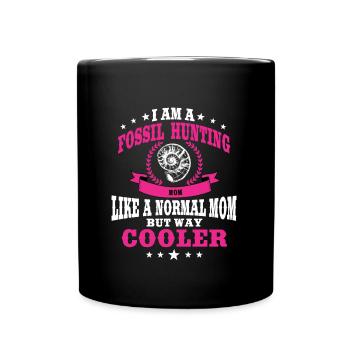 Fossil Hunting Mom - Full Color Mug - black - Front