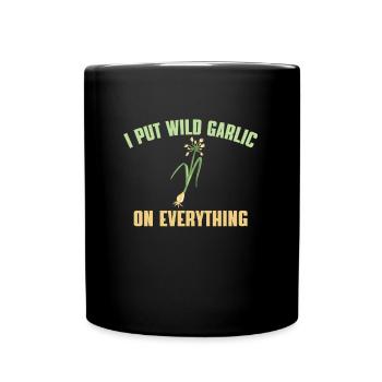 Funny Wild Garlic Lover Quote - Full Color Mug - black - Front