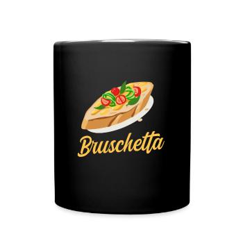 Bruschetta Design Antipasto - Full Color Mug - black - Front