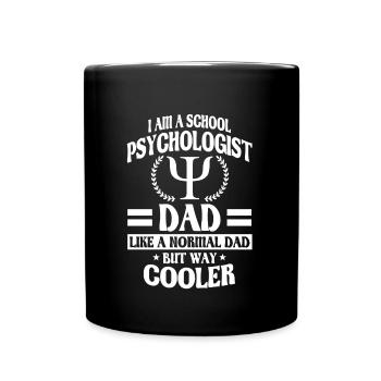 School Psychologist Dad Student Support For Men - Full Color Mug - black - Front