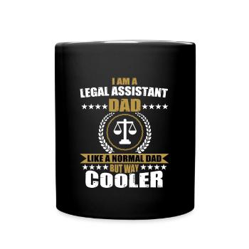 Legal Assistant Dad Paralegal For Men - Full Color Mug - black - Front