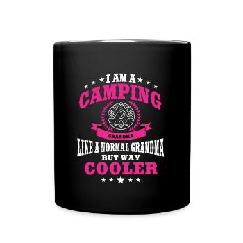Funny Camping Grandma Saying Summer Camp Women - Full Color Mug - black - Front