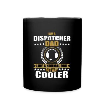 Funny Dispatcher Dad Saying 911 Emergency Calls - Full Color Mug - black - Front