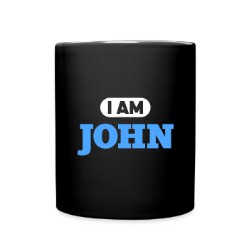 John Name Saying for proud Johns - Full Color Mug - black - Front