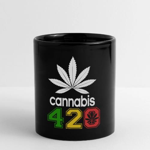 Humorous 420 Authentic Herb Weed Marijuana Design - Tasse colorée