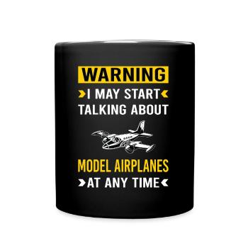 Model Airplane Airplanes Plane Planes Aircraft - Full Color Mug - black - Front