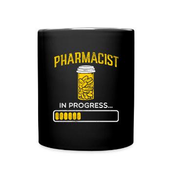 Pharmacist In Progress Tech Design - Full Color Mug - black - Front