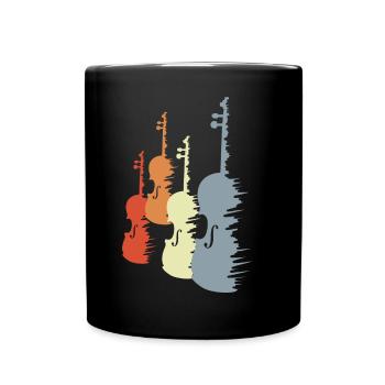 Violins Sketch - Full Color Mug - black - Front