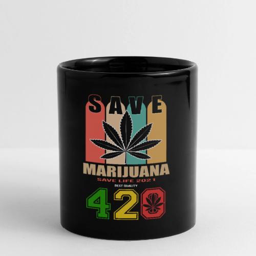 Hysterical 420 Save The Plant Weed Marijuana - Full Color Mug
