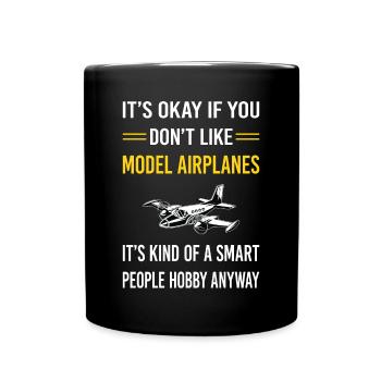 Model Airplane Airplanes Plane Planes Aircraft - Full Color Mug - black - Front