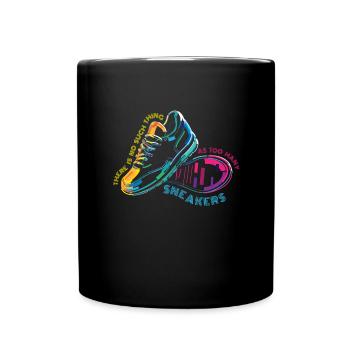 To Many Sneakers Sneaker Turnschuhe - Full Color Mug - black - Front