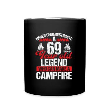 69 Year Old Camper Scouting Scout 69 Birthday - Full Color Mug - black - Front
