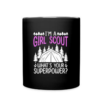 Girl Scout Leader Scouting Club Scouting Scouts - Full Color Mug - black - Front