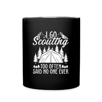 Scouting too often said no one ever Scout Leader - Full Color Mug - black - Front