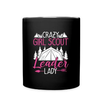 Scouting Girl Scout Leader Lady Scouting Team - Full Color Mug - black - Front
