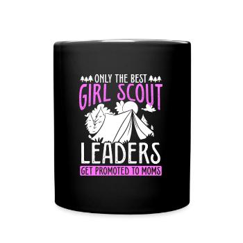 Girl Scout Leader Mom Scouting Mothers Day Mama - Full Color Mug - black - Front