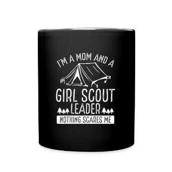 Scouting Mothers Day Girl Scout Leader Mama Mom - Full Color Mug - black - Front