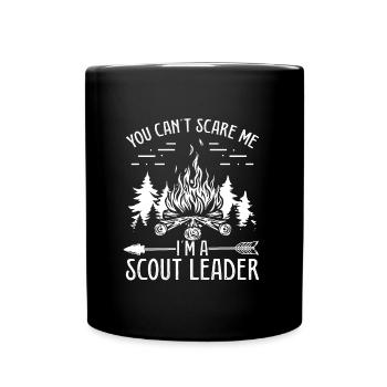 Girl Scout Leader You cant scare me Club Scouting - Full Color Mug - black - Front