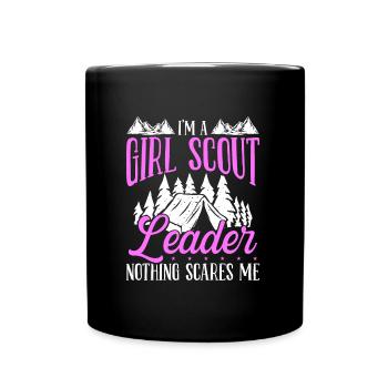 Girl Scout Leader Funny Scouting Club Scouts - Full Color Mug - black - Front