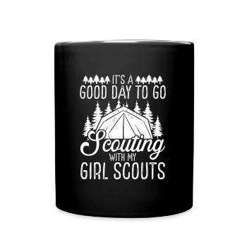 Club Scouting Its a good day to go Scout Leader - Full Color Mug - black - Front