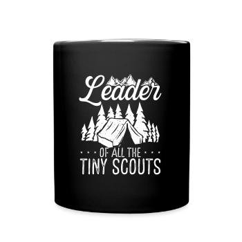 Girl Scout Leader of all the tiny Scouts Scouting - Full Color Mug - black - Front
