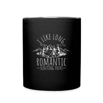 Scout Leader I like long Scouting Walks Girl Scout - Full Color Mug - black - Front