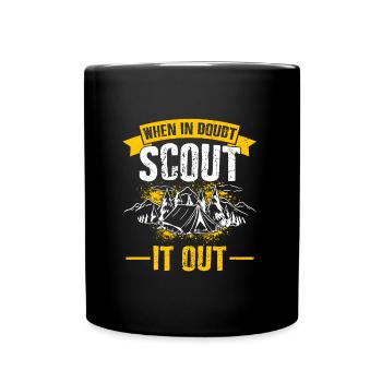 Group Scout it out Girl Scout Leader Boy Scouts - Full Color Mug - black - Front