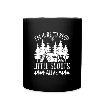 Girl Scout Leader Keep Little alive Scouting - Full Color Mug - black - Front