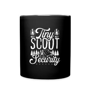 Scouting Tiny Scout Security Girl Scout Leader - Full Color Mug - black - Front