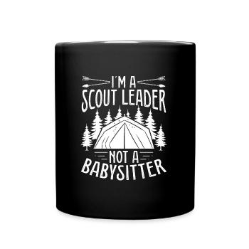 Girl Scout Leader not a Babysitter Scouting Tours - Full Color Mug - black - Front
