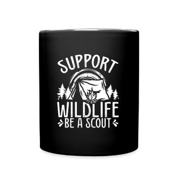 Girl Scout Leader Be a Scout Club Scouting Tours - Full Color Mug - black - Front