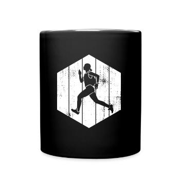 Running Girl - Full Color Mug - black - Front