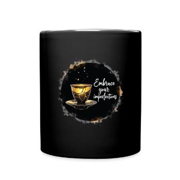 Kintsugi Art – Embrace Your Imperfections - Full Color Mug - black - Front