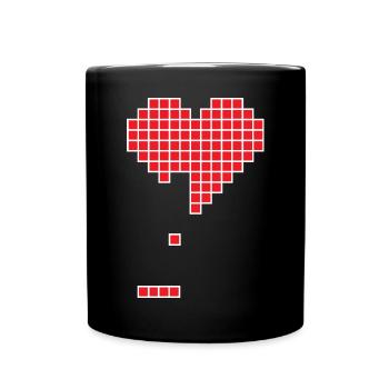 Broken heart - Full Color Mug - black - Front