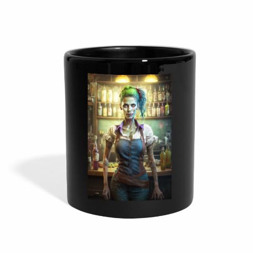 Zombie Bartender Girl 01: Zombies In Everyday Life - Full Color Mug