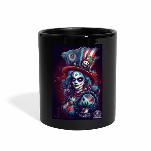 Patriotic Undead Zombie Caricature Girl #12C - Full Color Mug
