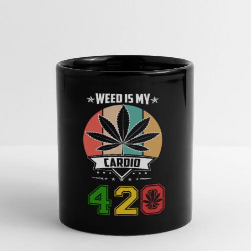 Quick Witted 420 My Cardio Herb Weed Marijuana - Full Color Mug