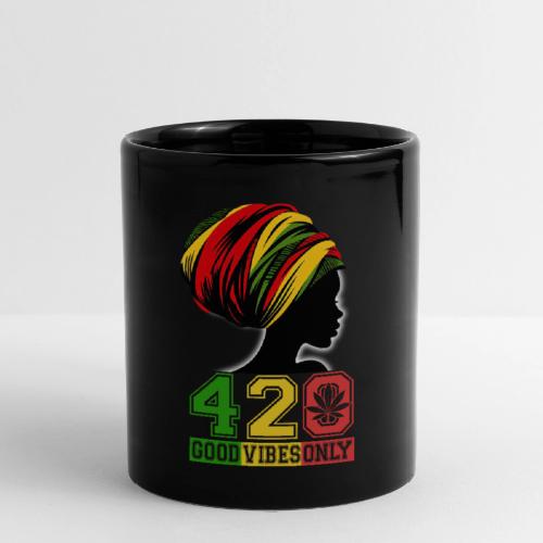 420 Day Women OnFire Weed Marijuana funny design - Full Color Mug