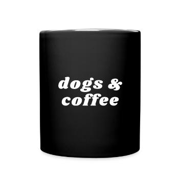 Dog And Coffee - Caffeine - Full Color Mug - black - Front