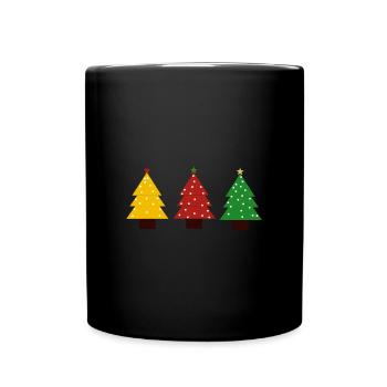 Christmas Tree fir tree - Full Color Mug - black - Front