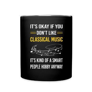 Smart People Classical Music - Full Color Mug - black - Front
